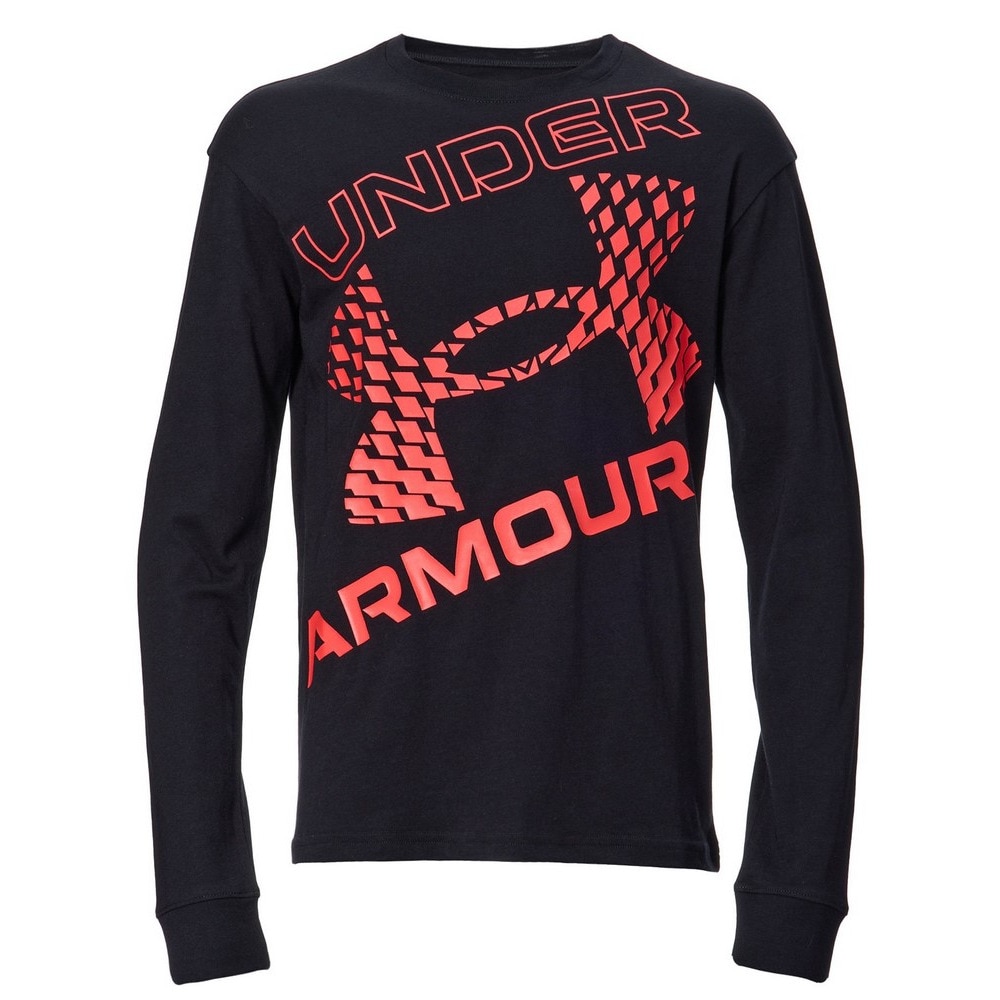 アンダーアーマー（UNDER ARMOUR）（キッズ）スーパービッグロゴ 長袖 Tシャツ 1388278 001