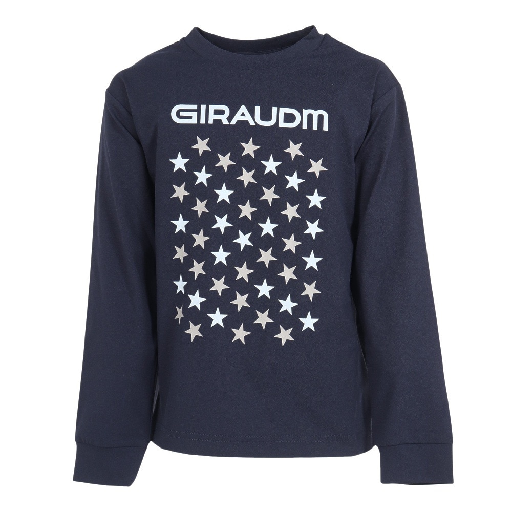 ジローム（GIRAUDM）（キッズ）ジュニア ポリテンジク ロングスリーブTシャツ スター CT4F0056-TR865-GRHD NVY