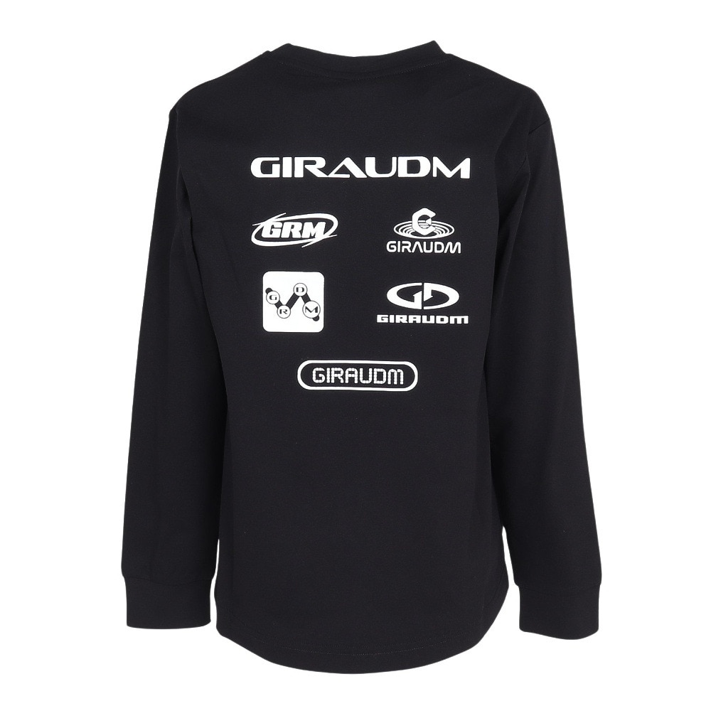 ジローム（GIRAUDM）（キッズ）ジュニア ポリテンジク ロゴ ロングスリーブTシャツ CT4F0057-TR865-GRHD BLK