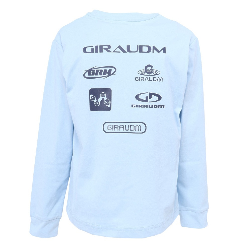 ジローム（GIRAUDM）（キッズ）ジュニア ポリテンジク ロゴ ロングスリーブTシャツ CT4F0057-TR865-GRHD LBLU