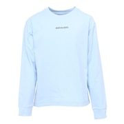 (キッズ)ジュニア ポリテンジク ロゴ ロングスリーブTシャツ CT4F0057-TR865-GRHD LBLU