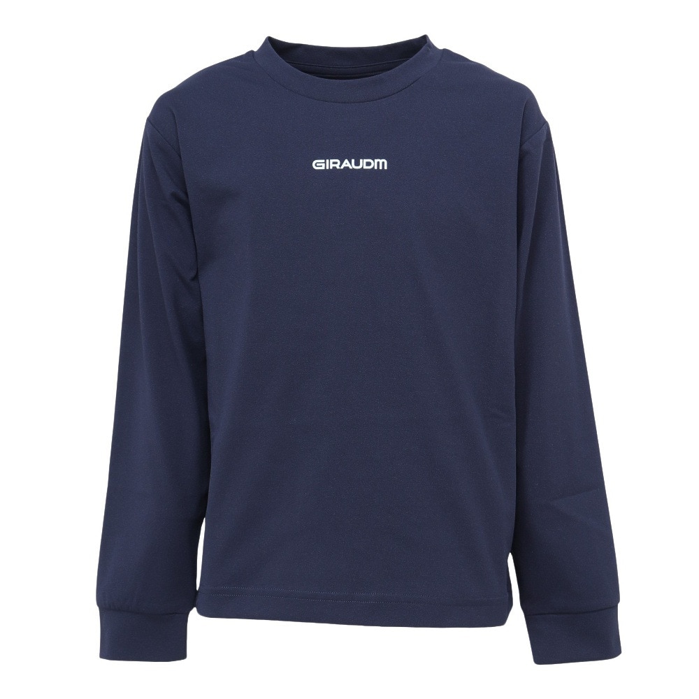 ジローム（GIRAUDM）（キッズ）ジュニア ポリテンジク ロゴ ロングスリーブTシャツ CT4F0057-TR865-GRHD NVY