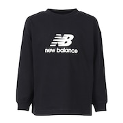(キッズ)DRY スタックドロゴロングスリーブTシャツ ABT55538BK