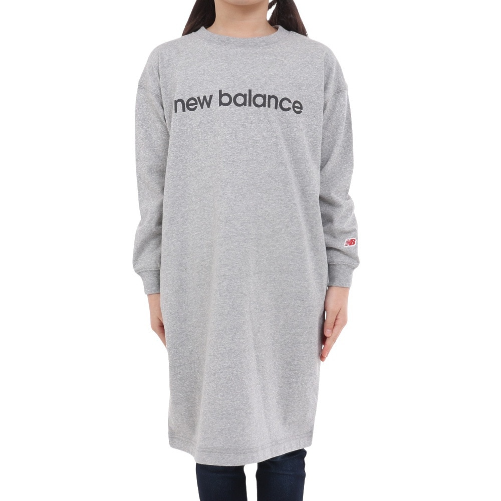 ニューバランス（new balance）（キッズ）長袖ワンピース キッズ ガールズ  AGD35155AG