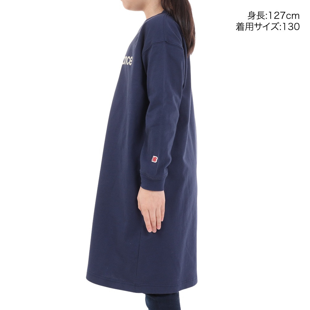 ニューバランス（new balance）（キッズ）長袖ワンピース キッズ ガールズ  AGD35155NNY
