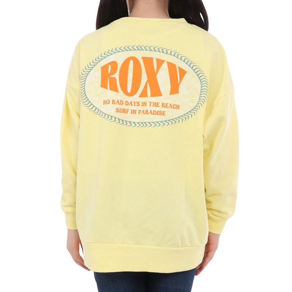 ロキシー（ROXY）（キッズ）長袖Tシャツ キッズ  MINI BACK LOGO ミニ裏毛 23FWTLT234086YEL