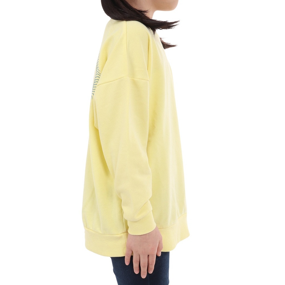 ロキシー（ROXY）（キッズ）長袖Tシャツ キッズ  MINI BACK LOGO ミニ裏毛 23FWTLT234086YEL