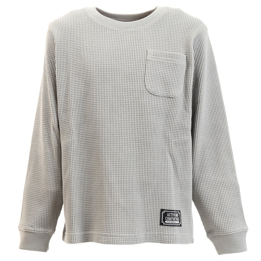 ワッフルロングスリーブ Tシャツ 長袖 865PA9BGI8085GRY オンライン価格