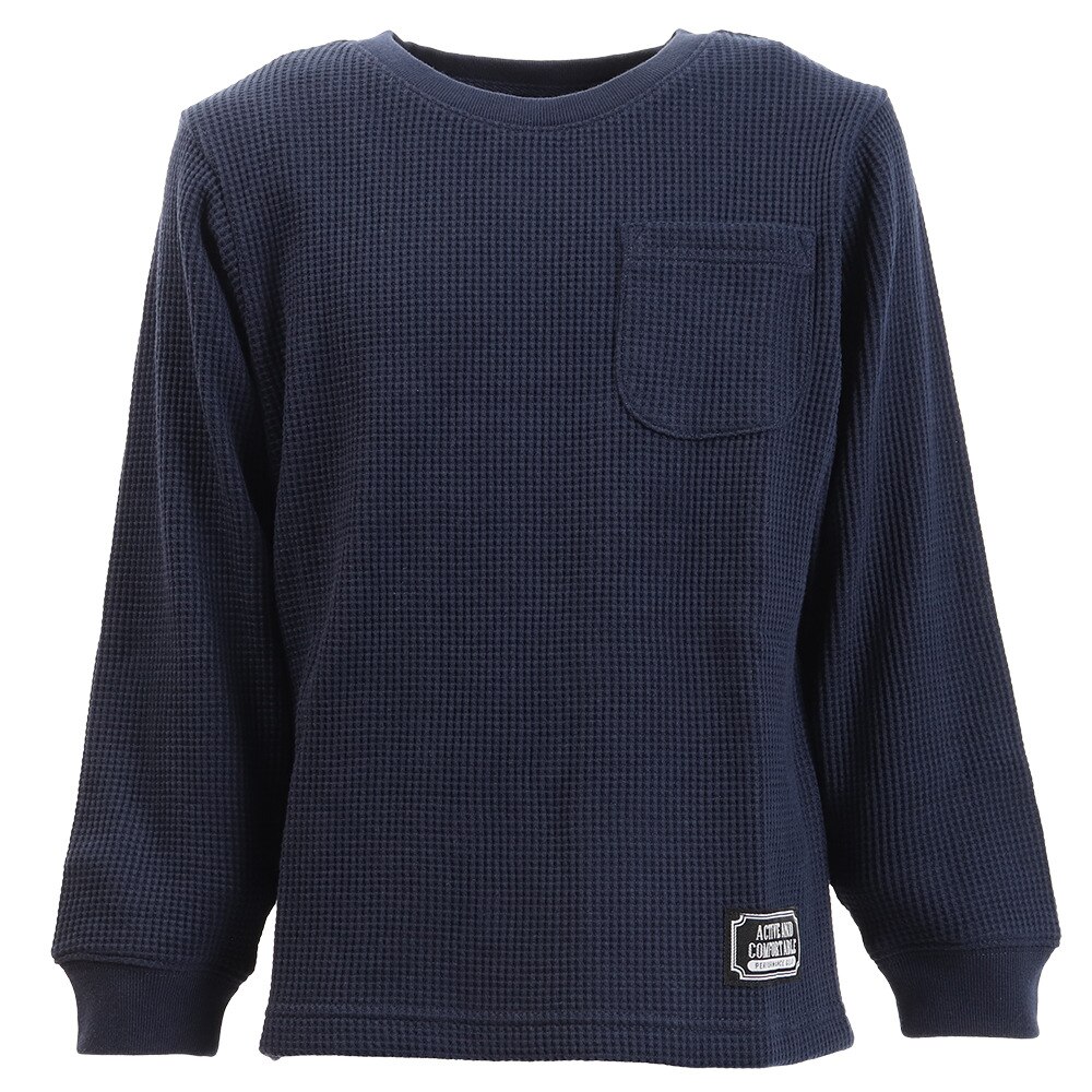 ワッフルロングスリーブ Tシャツ 長袖 865PA9BGI8085NVY オンライン価格