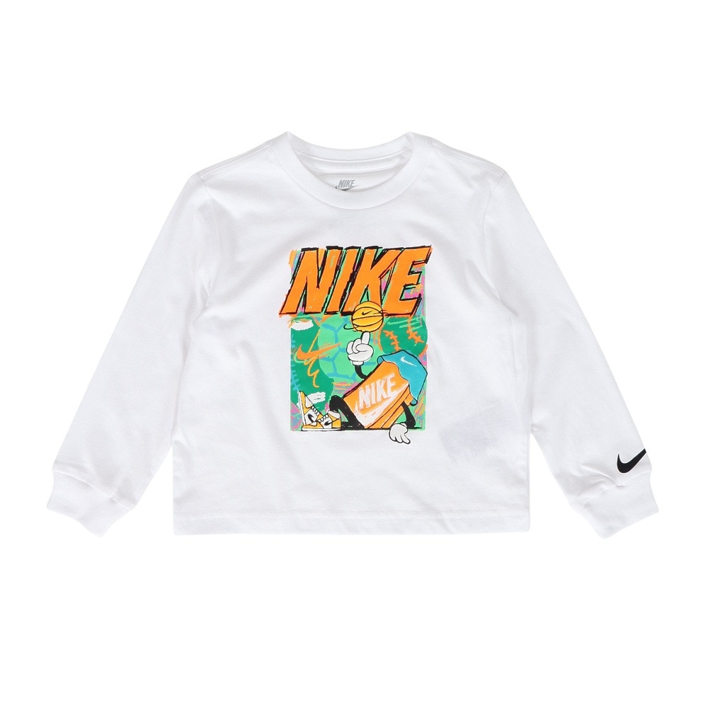 ナイキ（NIKE）（キッズ）ジュニア バスケットボール 長袖Tシャツ 76N322-001