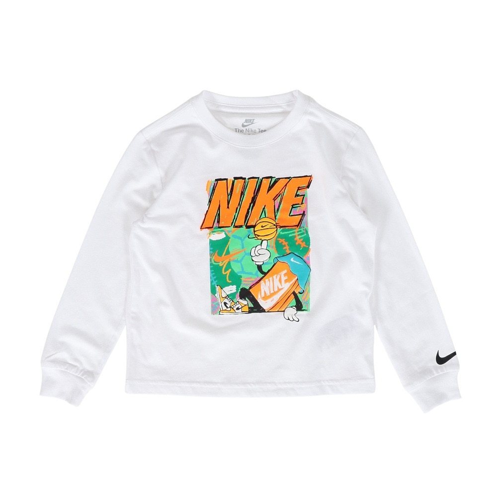 ナイキ（NIKE）（キッズ）バスケットボール 長袖Tシャツ 86N322-001