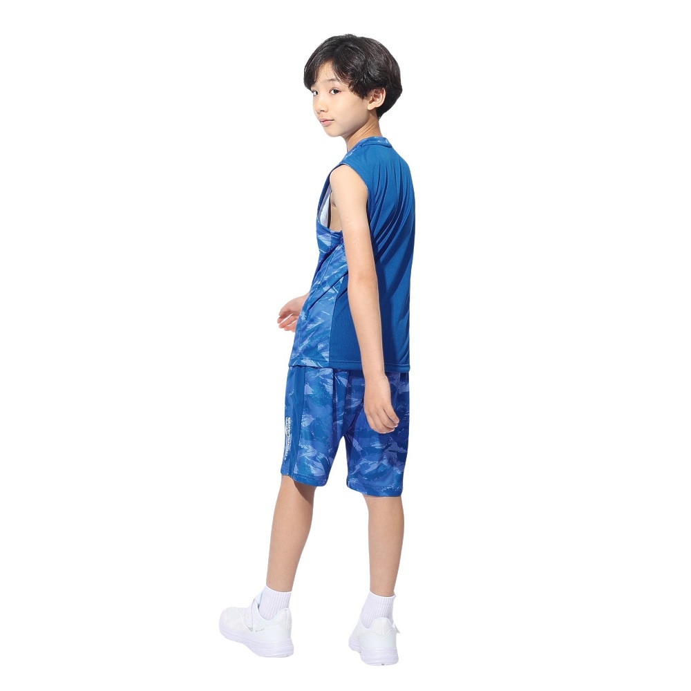 ジローム（GIRAUDM）（キッズ）ジュニア YA ドライプラスクール シャインブロック メッシュノースリーブシャツ CT4S0063-TR865-GRSD BLU