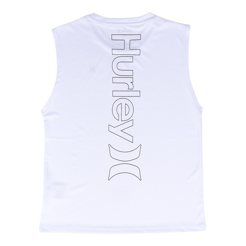 ハーレー（HURLEY）（キッズ）ボーイズ RASH BACK OAO スリーブレス BRG2431009-WHT