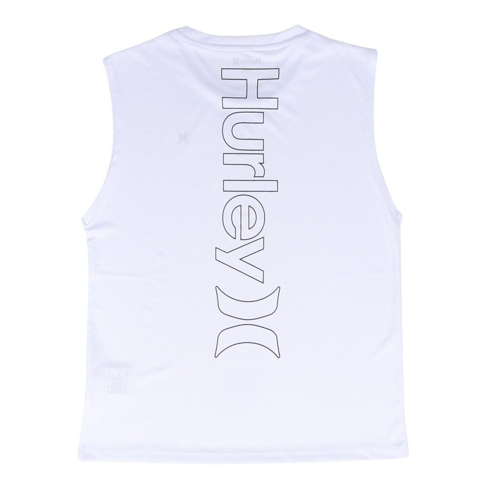 ハーレー（HURLEY）（キッズ）ボーイズ RASH BACK OAO スリーブレス  BRG2431009-WHT