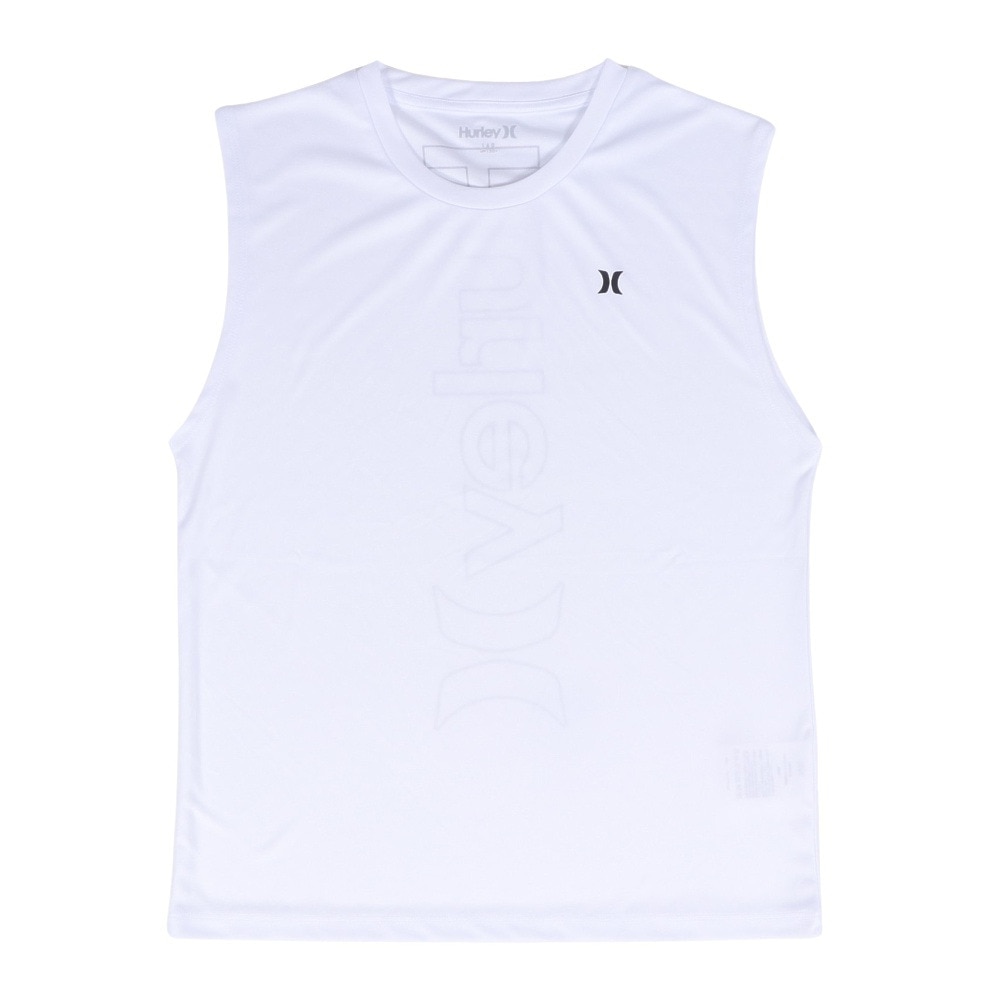ハーレー（HURLEY）（キッズ）ボーイズ RASH BACK OAO スリーブレス BRG2431009-WHT