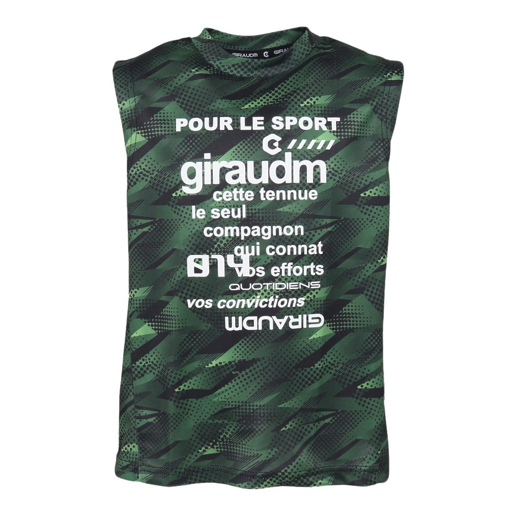 ジローム（GIRAUDM）（キッズ）ジュニア ドライプラス15 メッシュ タンクトップ GNST CT5S0054-TR865-GRJY BLK