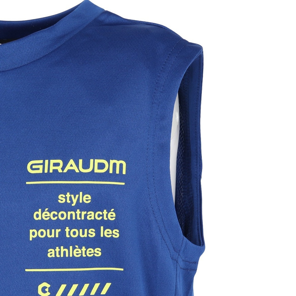 ジローム（GIRAUDM）（キッズ）ジュニア ドライプラス15 メッシュ ノースリーブTシャツ CT5S0055-TR865-GRJY BLU
