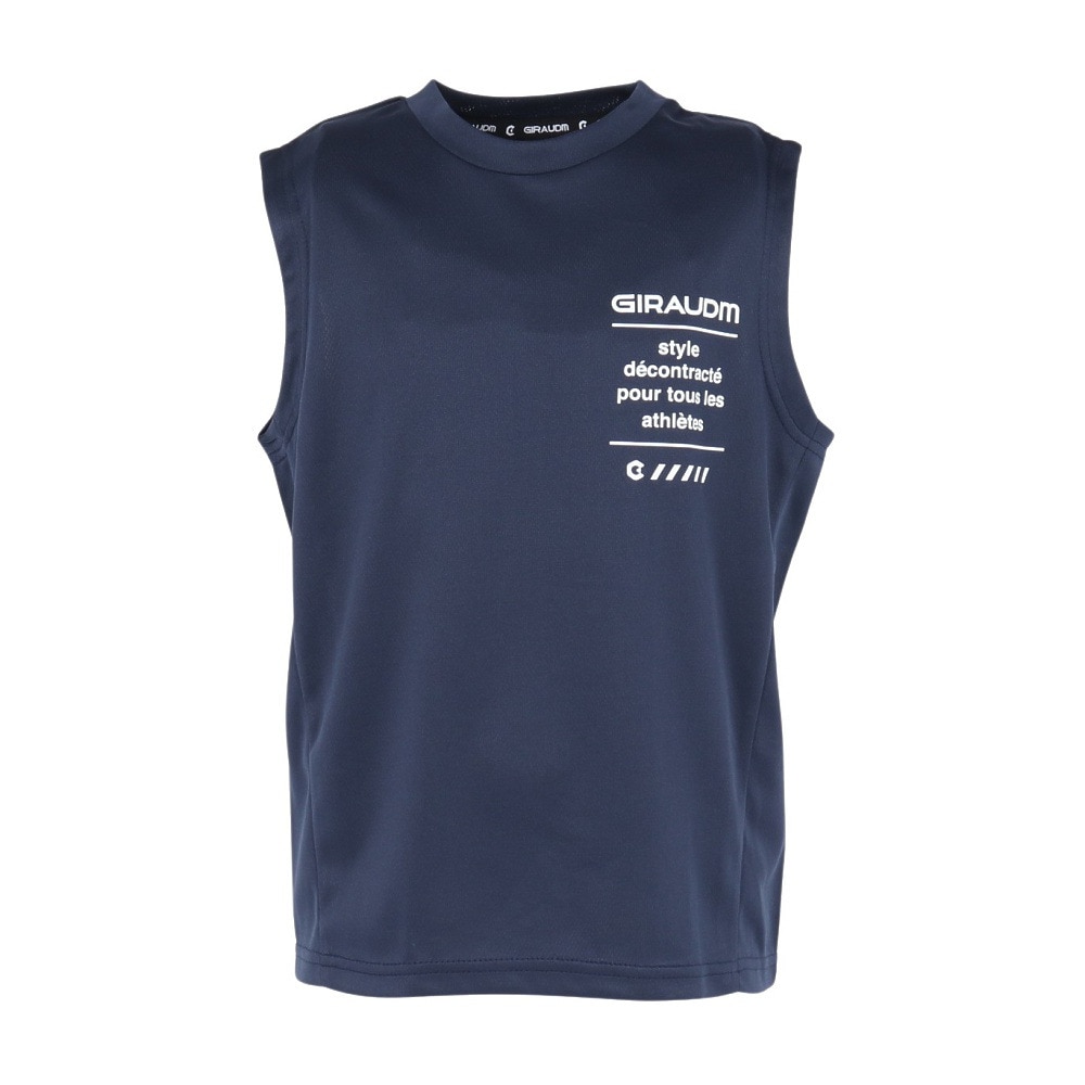 ジローム（GIRAUDM）（キッズ）ジュニア ドライプラス15 メッシュ ノースリーブTシャツ CT5S0055-TR865-GRJY NVY