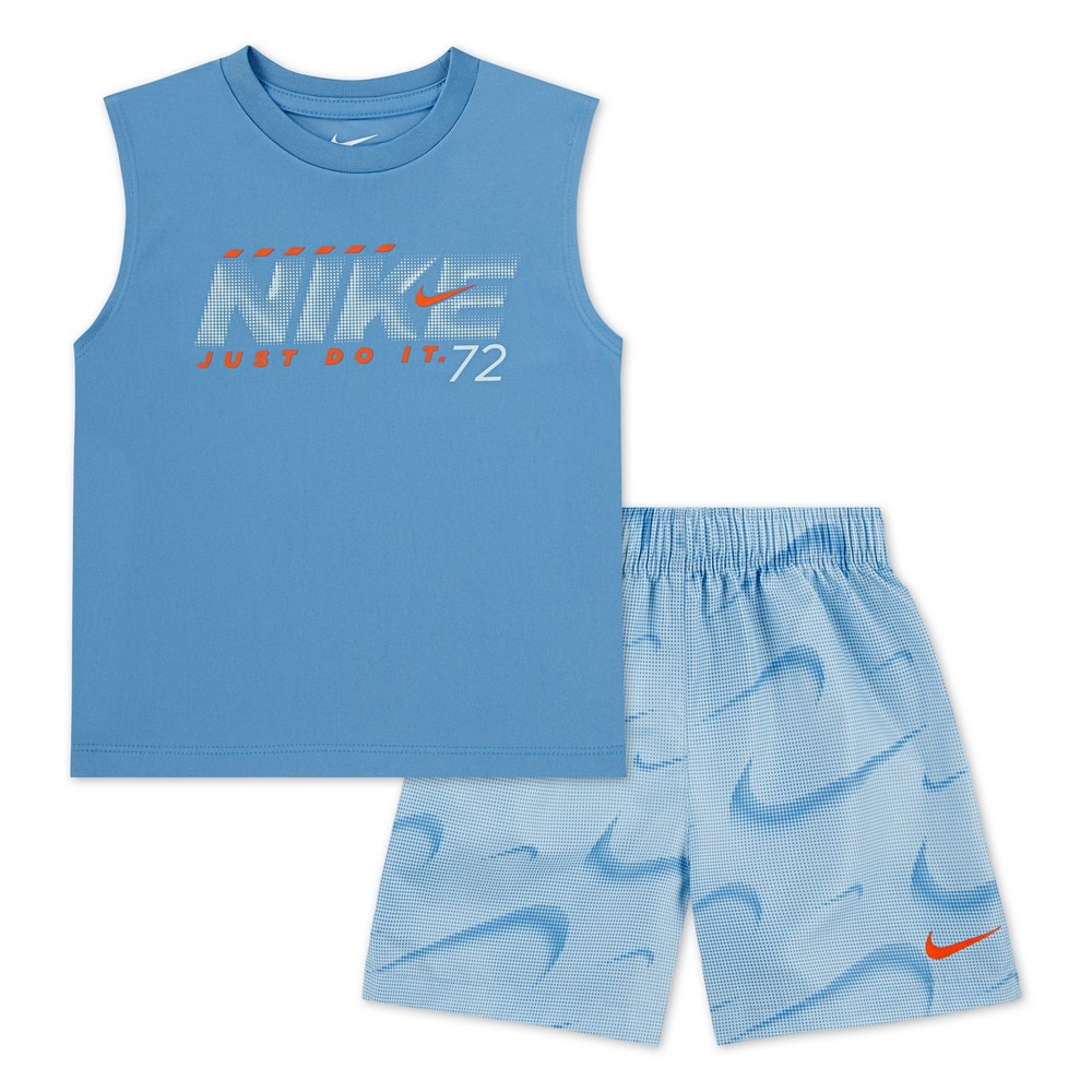ナイキ（NIKE）（キッズ）ボーイズ ドライフィット AOP ショーツ 上下セット 76M958-G25
