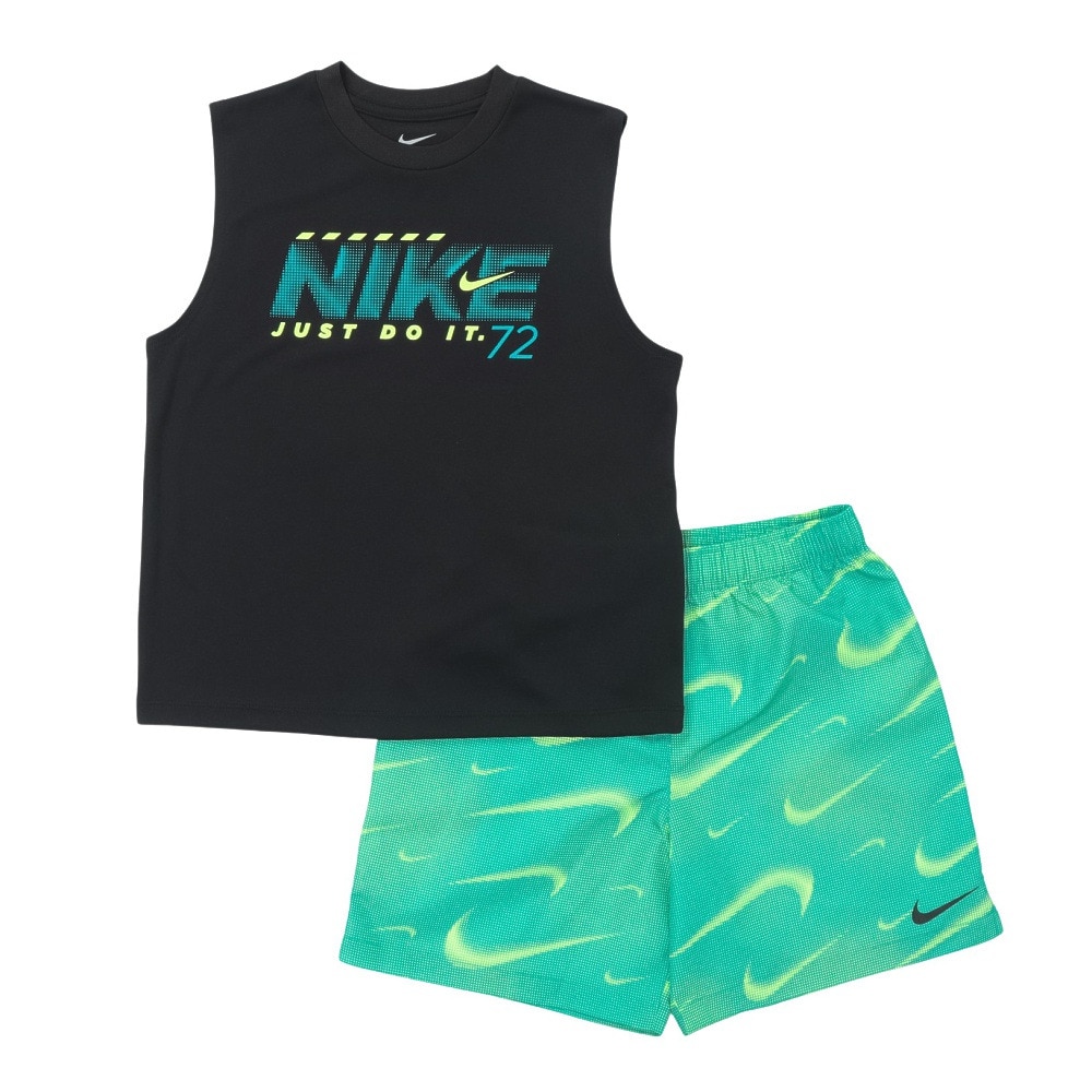 ナイキ（NIKE）（キッズ）ボーイズ RHYTHM DF AOP ショートパンツ タンクトップ 上下セット 86M958-BA2