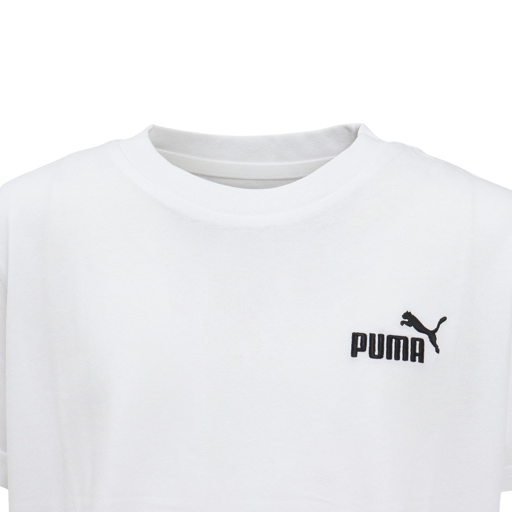 プーマ（PUMA）（キッズ）ジュニア ESS SMALL NO.1 半袖Tシャツ 687757 02 WHT