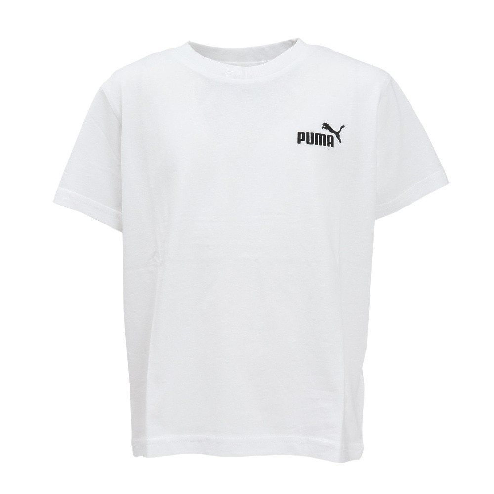 プーマ（PUMA）（キッズ）ジュニア ESS SMALL NO.1 半袖Tシャツ 687757 02 WHT