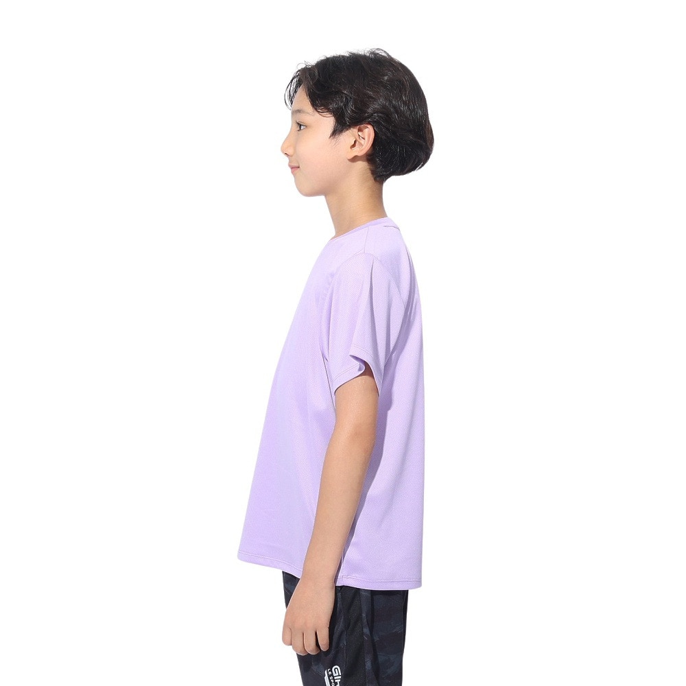 ジローム（GIRAUDM）（キッズ）ジュニア ドライプラス ワンポイント メッシュTシャツ CT4S0067-TR865-GRES LVD