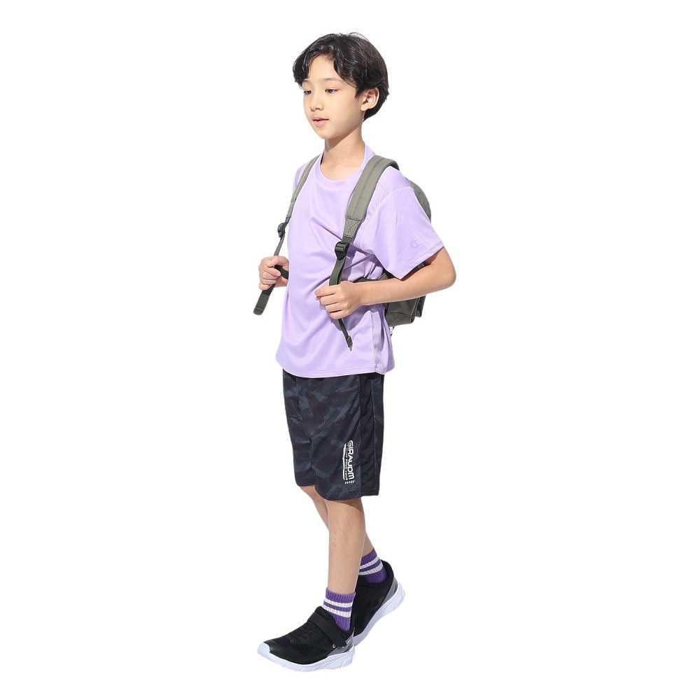 ジローム（GIRAUDM）（キッズ）ジュニア ドライプラス ワンポイント メッシュTシャツ CT4S0067-TR865-GRES LVD