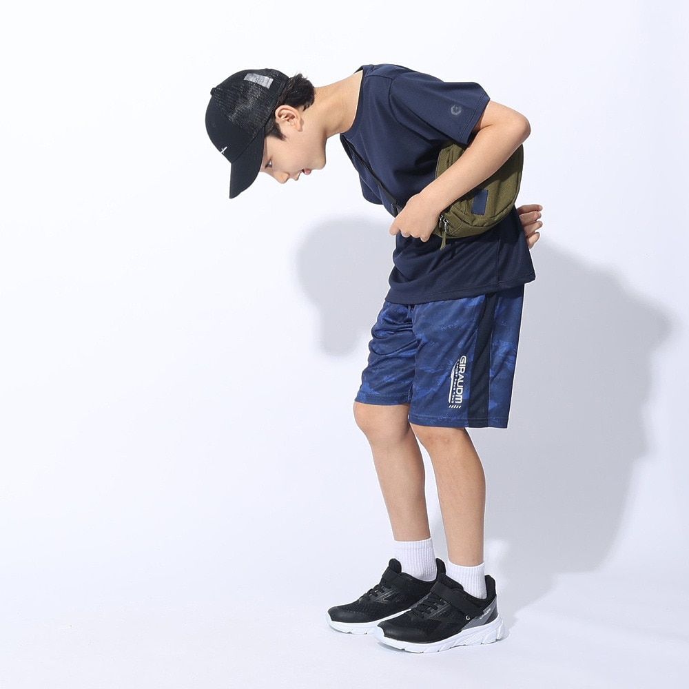 ジローム（GIRAUDM）（キッズ）ジュニア ドライプラス ワンポイント メッシュTシャツ CT4S0067-TR865-GRES NVY