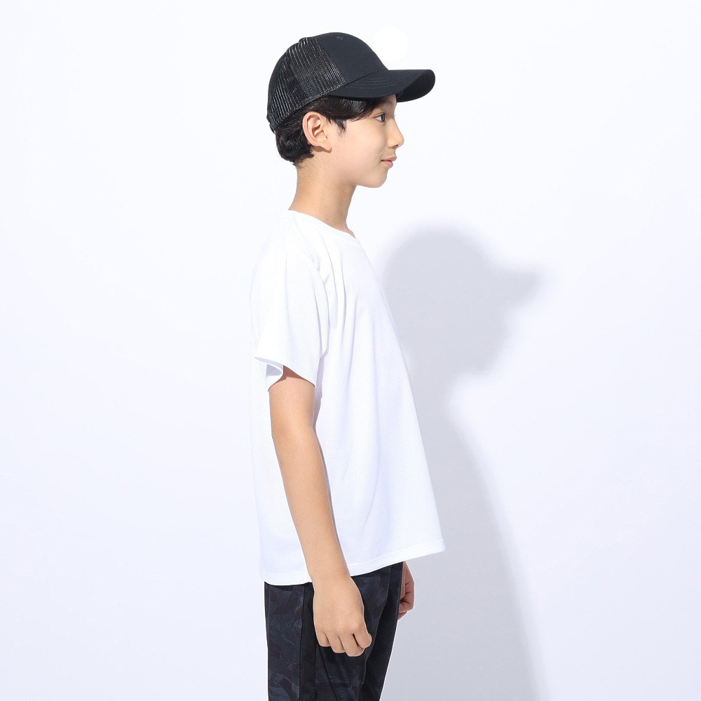 ジローム（GIRAUDM）（キッズ）ジュニア ドライプラス ワンポイント メッシュTシャツ CT4S0067-TR865-GRES WHT