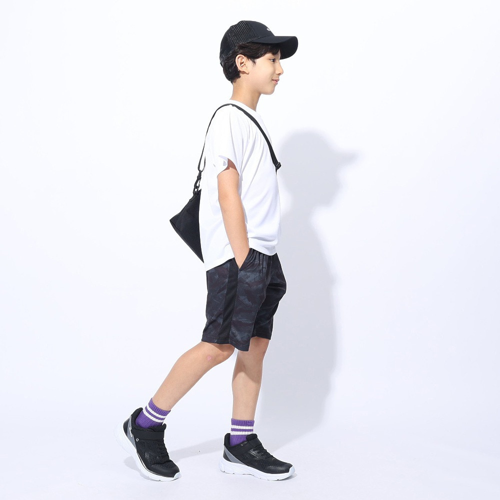 ジローム（GIRAUDM）（キッズ）ジュニア ドライプラス ワンポイント メッシュTシャツ CT4S0067-TR865-GRES WHT
