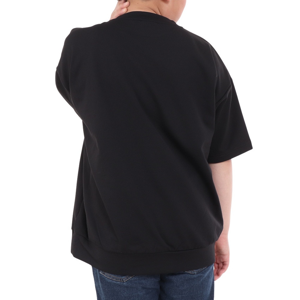 ニューバランス（new balance）（キッズ）吸水速乾 スウェット風ショートスリーブTシャツ ABT45052BK