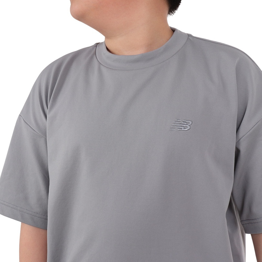 ニューバランス（new balance）（キッズ）吸水速乾 スウェット風ショートスリーブTシャツ ABT45052YST