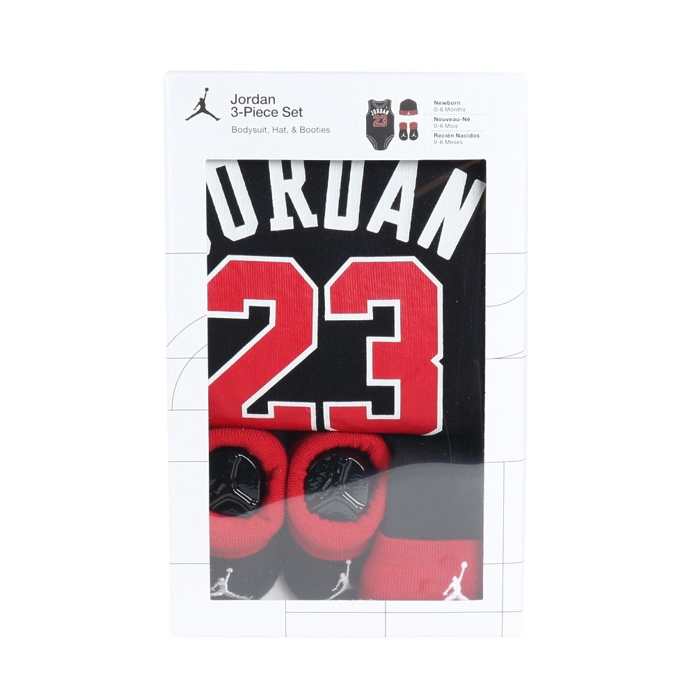 ジョーダン（JORDAN）（キッズ）ベビー ハット・ボディースーツ・ソックス 3点セット LJ0208-023