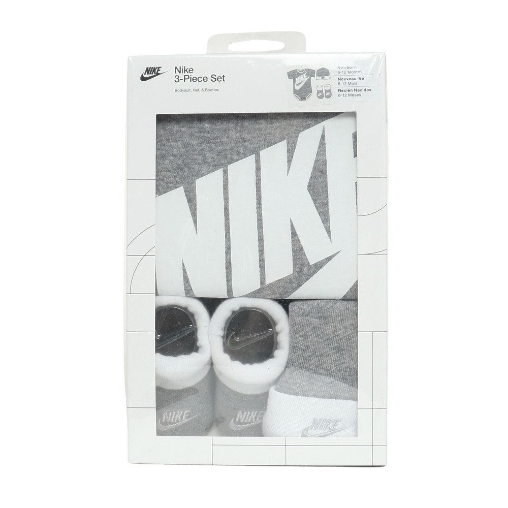 ナイキ（NIKE）（キッズ）ギフトボックス ロンパース・ハット・ソックス 3PC MN0073-042 ※要サイズ確認