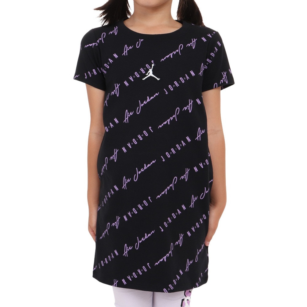 ジョーダン（JORDAN）（キッズ）半袖 ワンピース キッズ ESSENTIALS AOP DRESS 45C163-023
