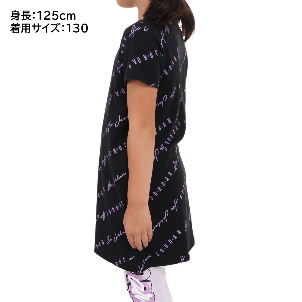 ジョーダン（JORDAN）（キッズ）半袖 ワンピース キッズ ESSENTIALS AOP DRESS 45C163-023