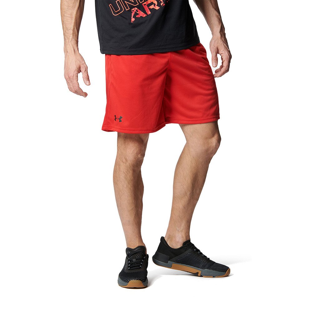 アンダーアーマー（UNDER ARMOUR）（メンズ）ヒートギア(夏向け) メッシュ ショーツ 1358564 RED/BLK AT オンライン価格 ショートパンツ ハーフパンツ