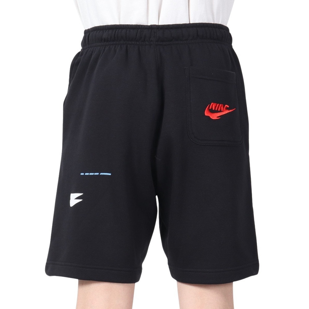 ナイキ(NIKE)(メンズ)ハーフパンツ メンズ エッセンシャル+ フレンチ テリー DM6878-010 ナイキ マルチ ロゴ スウェット ハーフパンツ フレンチテリー XL ブラック