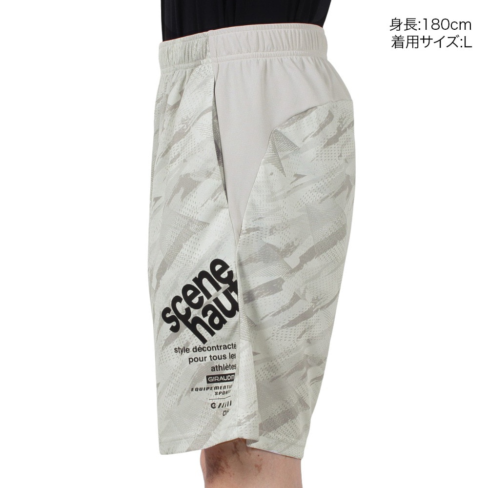 ジローム（GIRAUDM）（メンズ）ドライプラスクール SB GRAPHIC ハーフパンツ PT5S0003-TR866-GRSD WHT