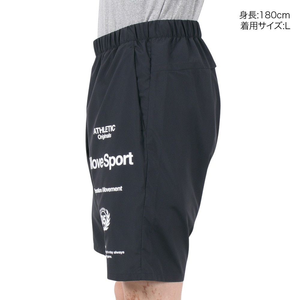 デサント（DESCENTE）（メンズ）ライトリップ オーセンティックロゴ ショーツ ST5SHP02M BK00