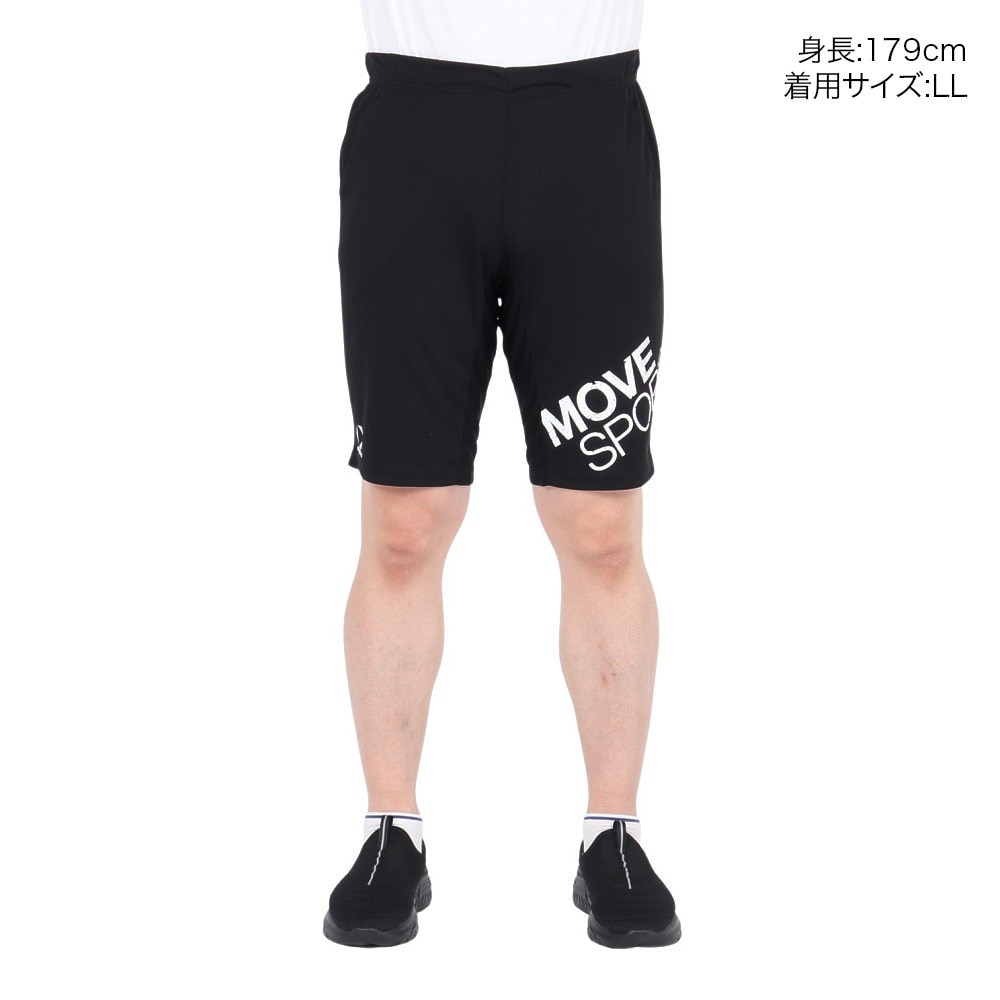 デサント（DESCENTE）（メンズ）ドライメッシュ ビックロゴ ハーフパンツ ST5SHP00M BK00