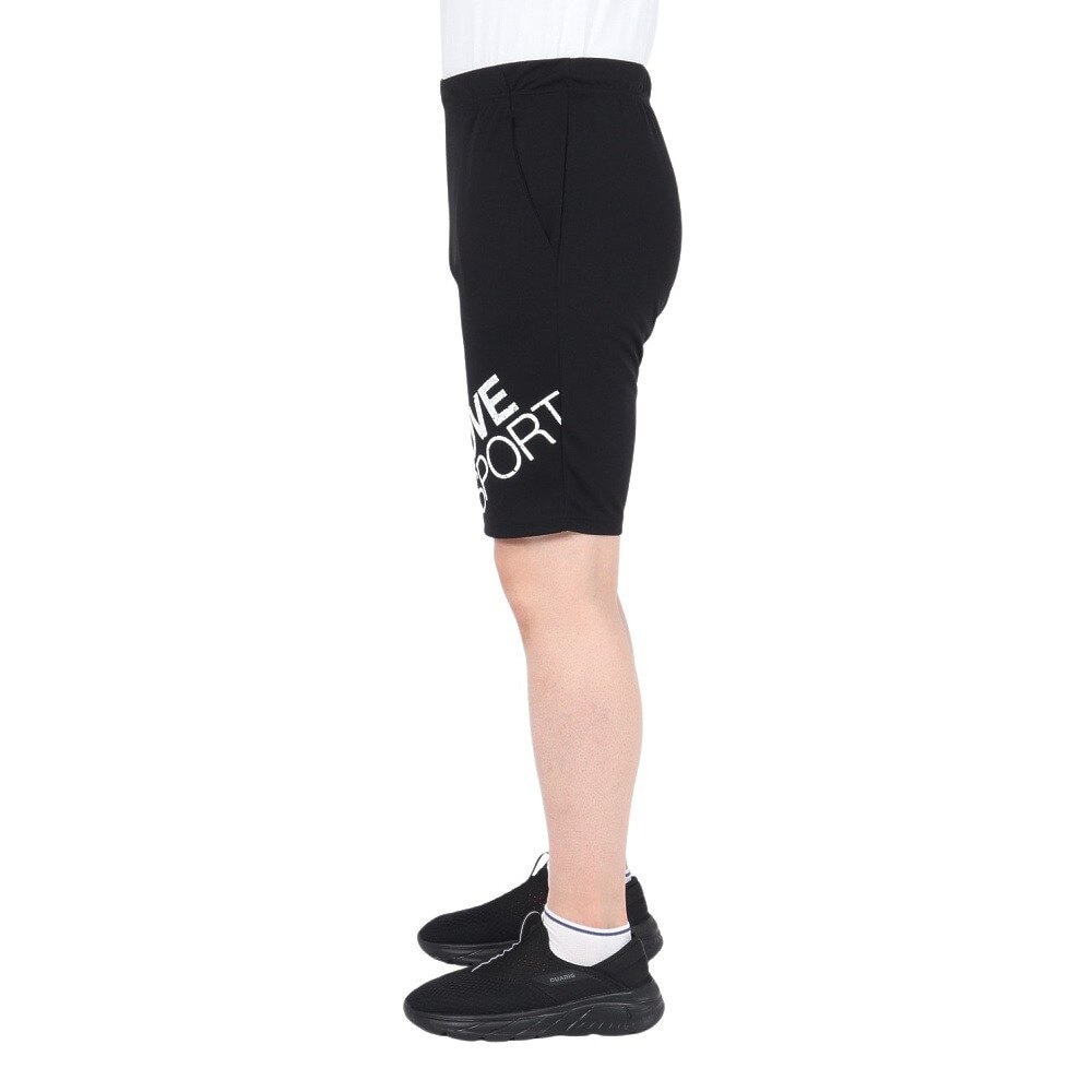 デサント（DESCENTE）（メンズ）ドライメッシュ ビックロゴ ハーフパンツ ST5SHP00M BK00