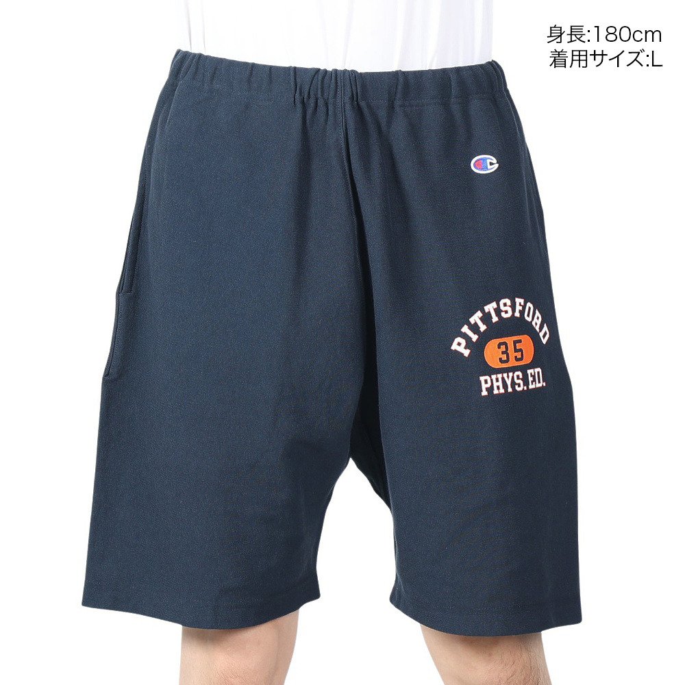 チャンピオン-ヘリテイジ（CHAMPION-HERITAGE）（メンズ）リバースウィーブ カレッジ グラフィック ショーツ C3-Z505 370