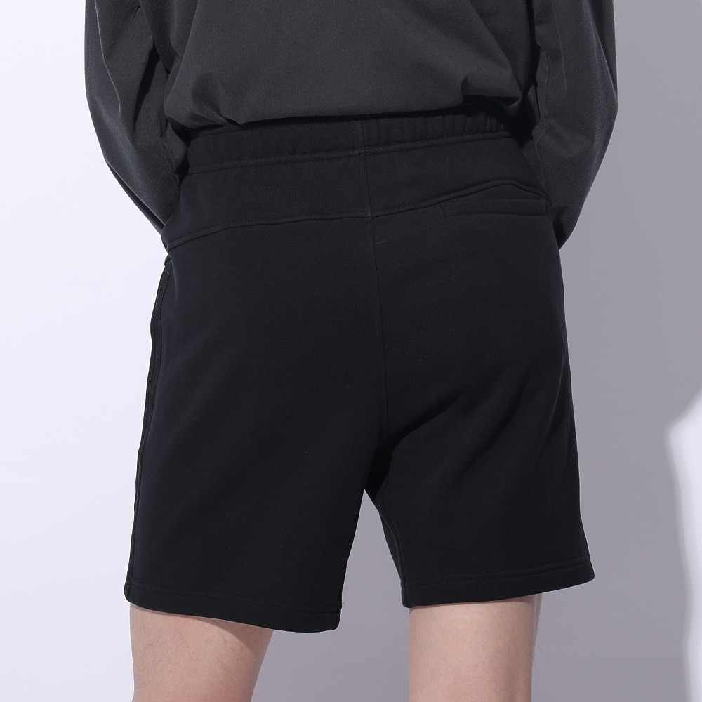アディダス（adidas）（メンズ、レディース）スリーストライプス スウェットショーツ KUE44-IT0916 黒 ブラック ショートパンツ 短パン