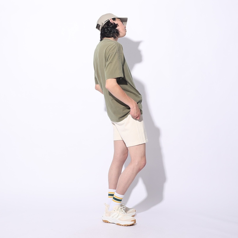アディダス（adidas）（メンズ、レディース）スリーストライプス スウェットショーツ KUE44-IT0917 白 ショートパンツ 短パン