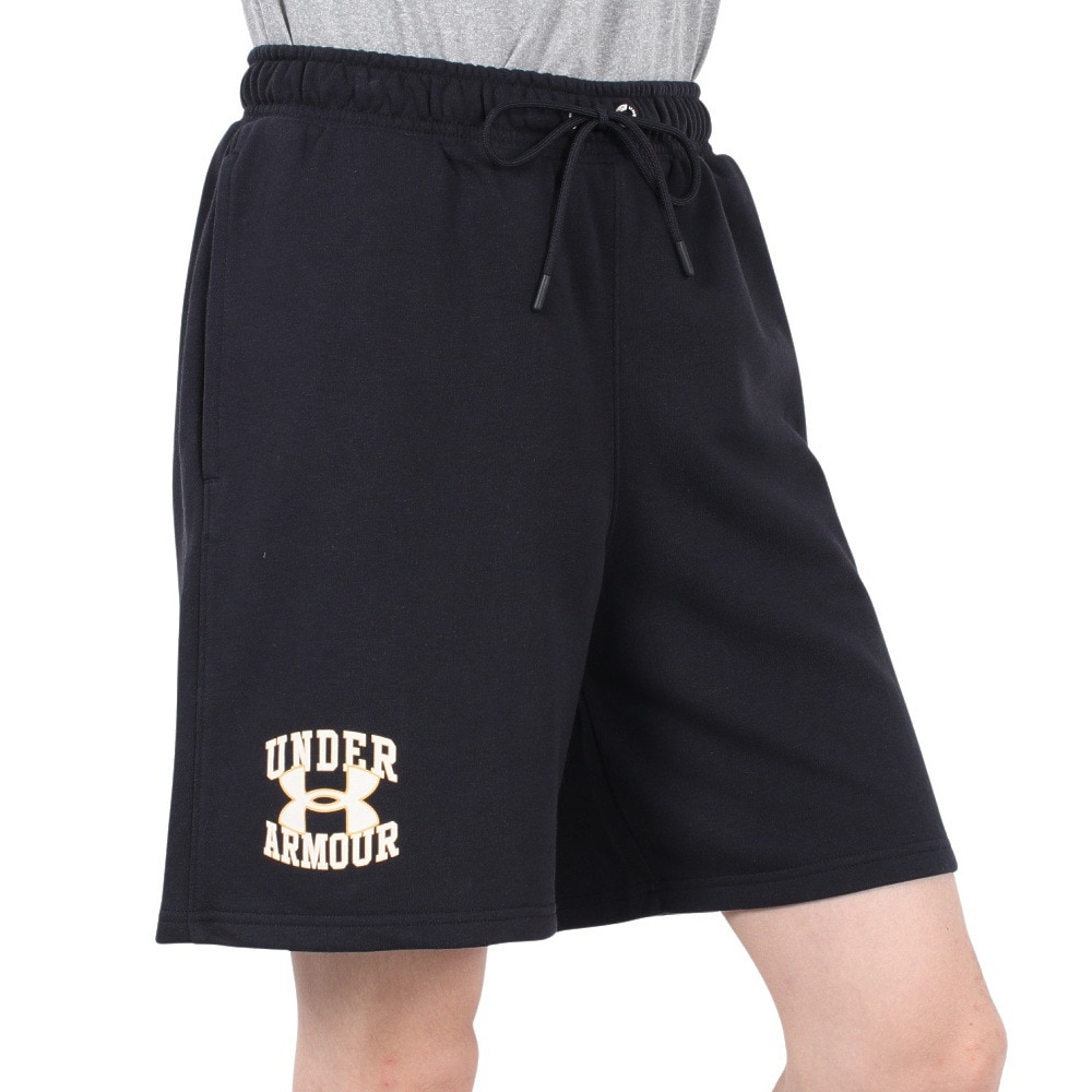 アンダーアーマー（UNDER ARMOUR）（メンズ）カリージエイト ロゴ テリー ショーツ 6003582 001