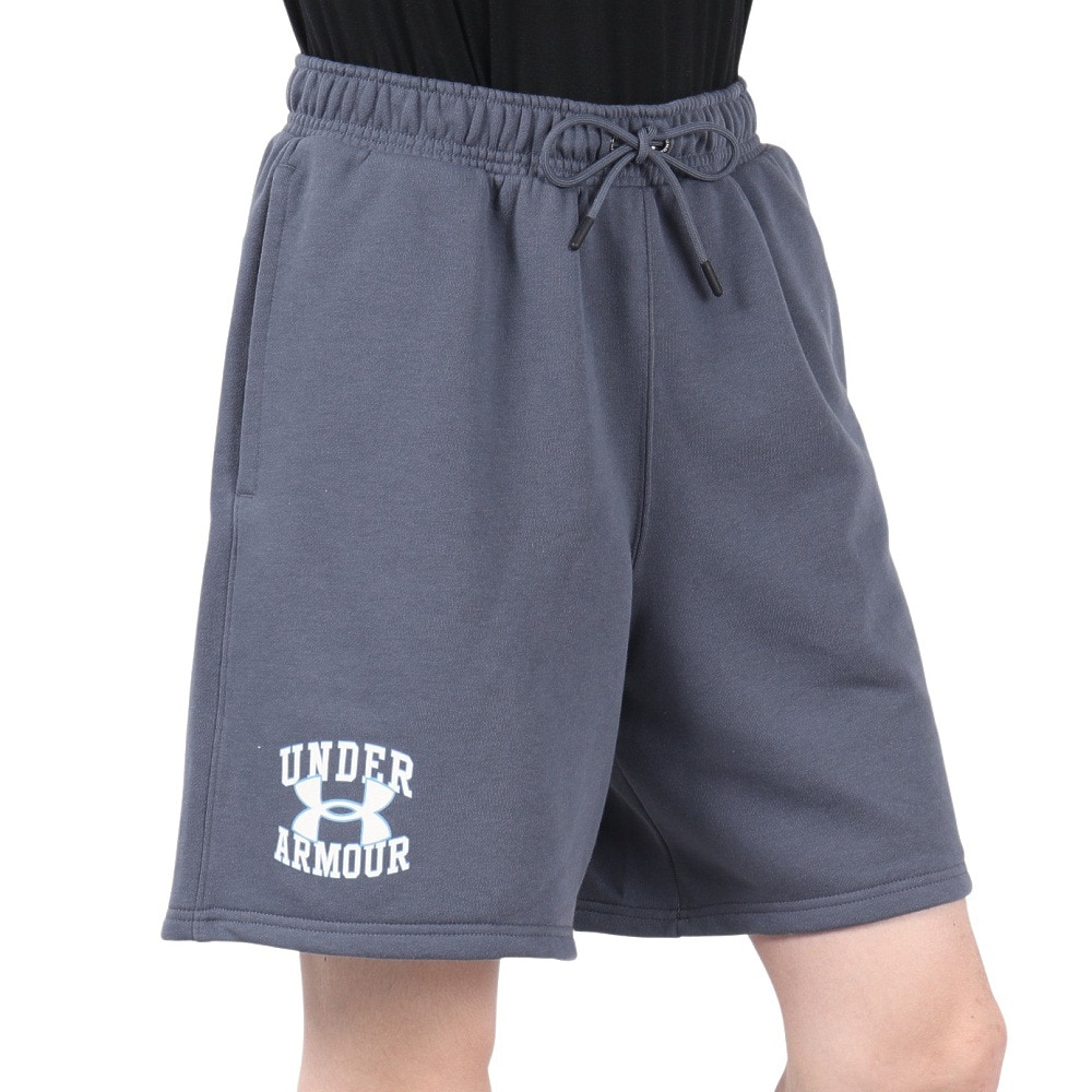 アンダーアーマー（UNDER ARMOUR）（メンズ）カリージエイト ロゴ テリー ショーツ 6003582 044