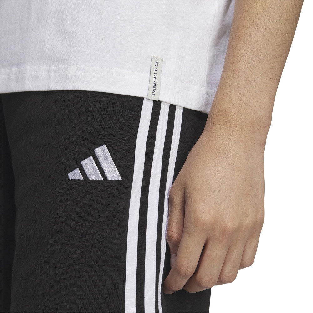 アディダス（adidas）（メンズ）エッセンシャルズ プラス レギュラーフィット スリーストライプス フレンチテリーショーツ JUP97-JW6979