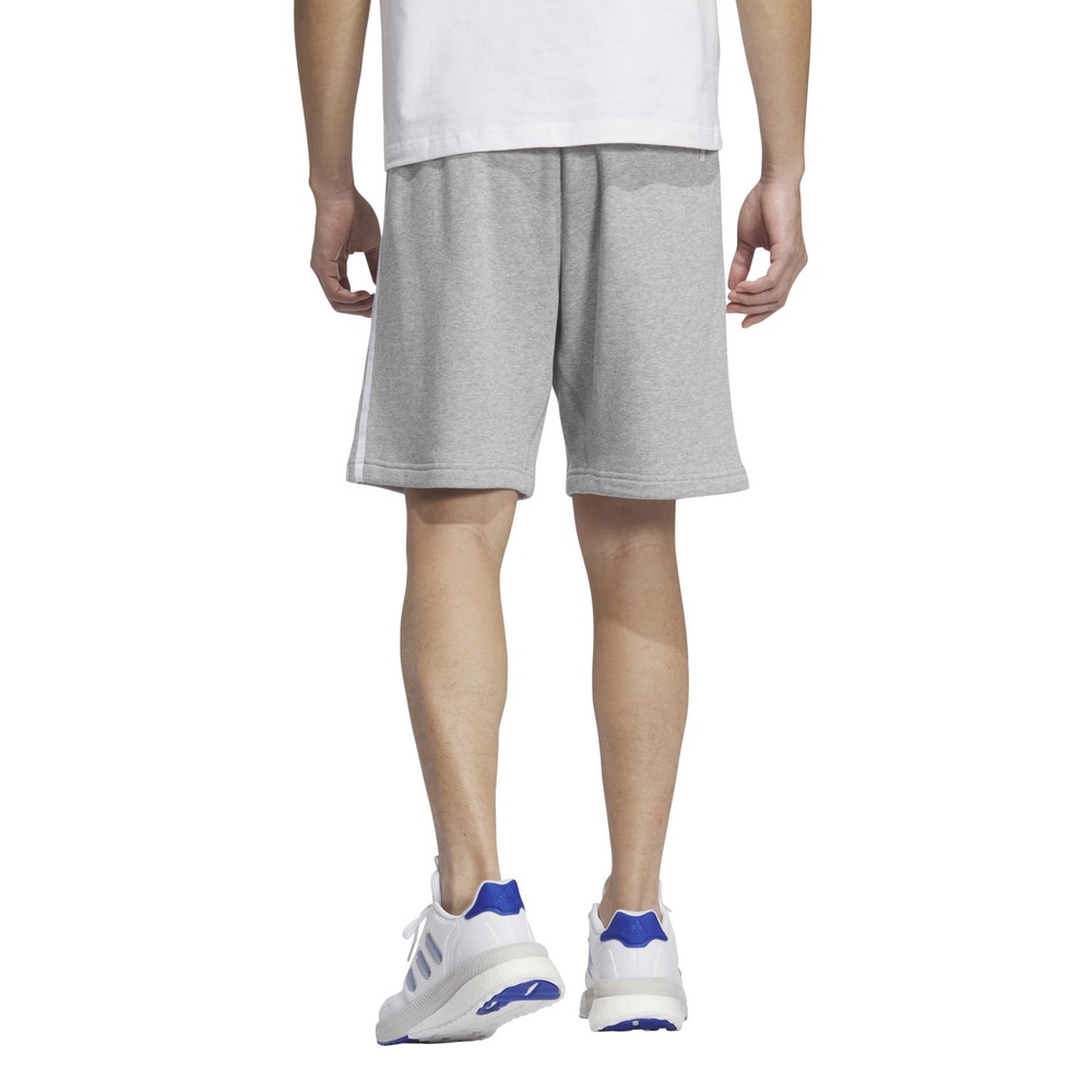 アディダス（adidas）（メンズ）エッセンシャルズ プラス レギュラーフィット スリーストライプス フレンチテリーショーツ JUP97-JW6981